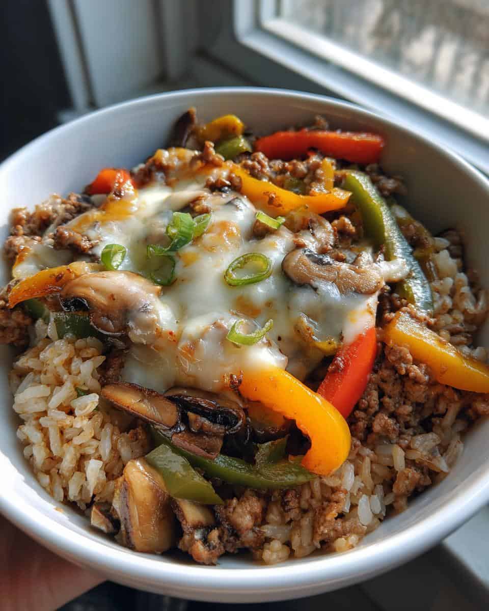 High Protein Philly Cheesesteak Rice Bowls Recipe - detail 2