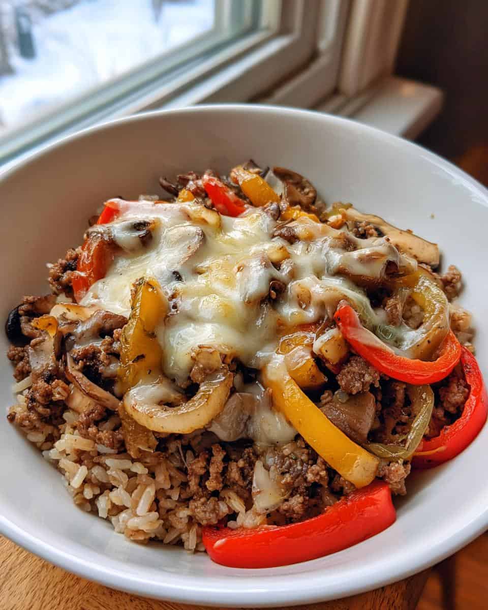 High Protein Philly Cheesesteak Rice Bowls Recipe - detail 3