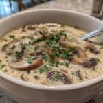 Keto Cream of Mushroom Soup Low Carb Recipe