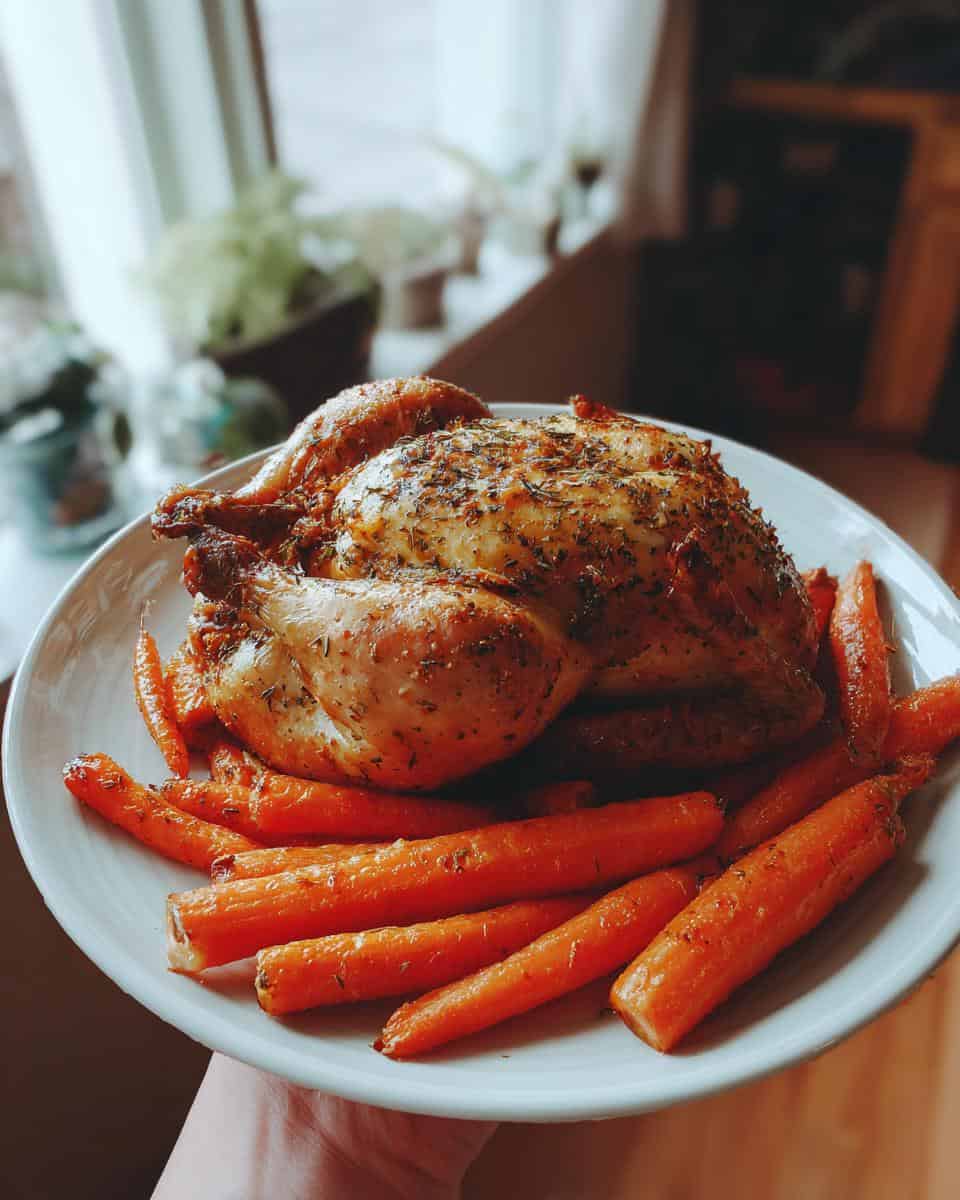 Keto Roasted Chicken And Carrots - detail 1