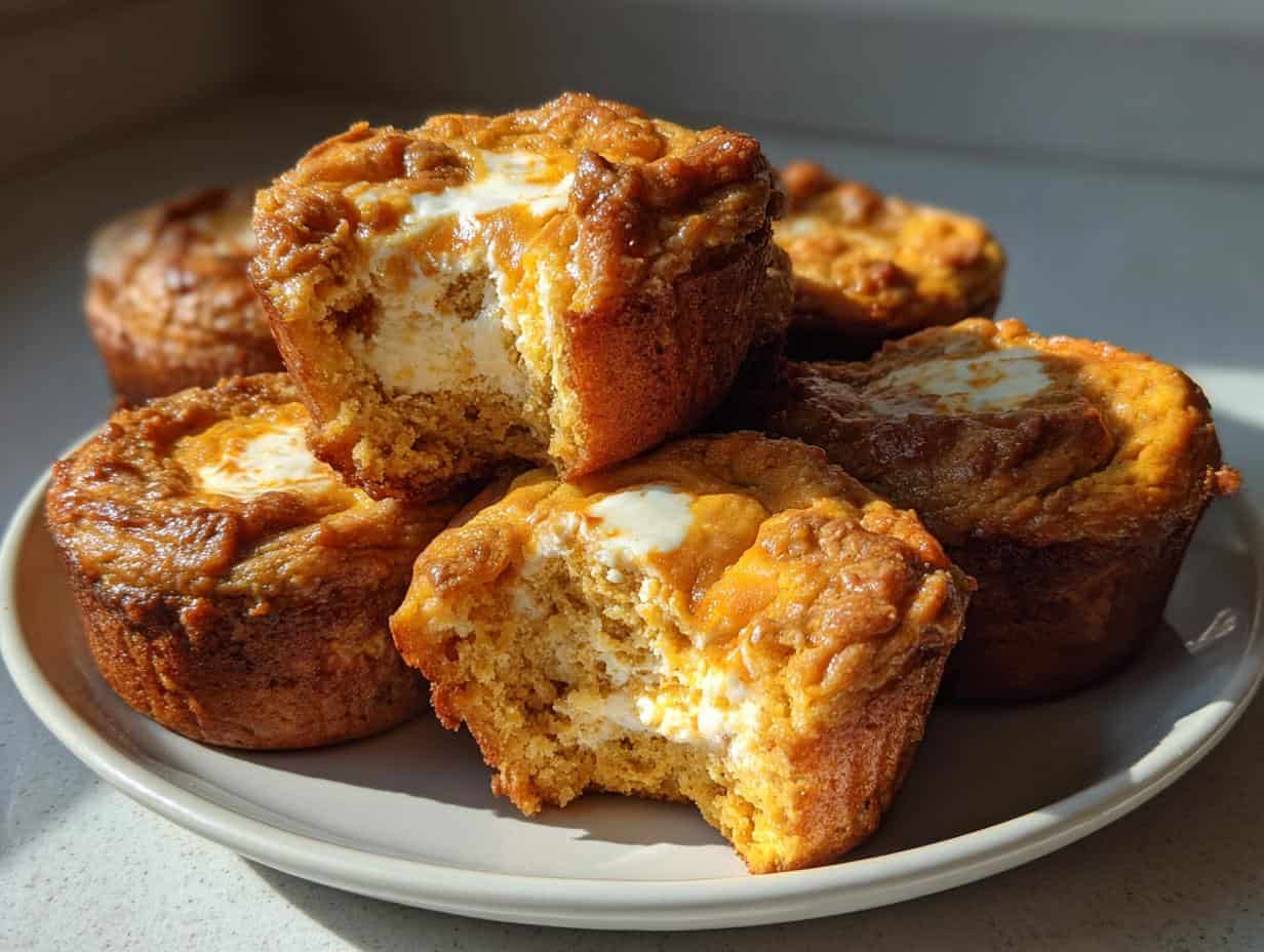 Delicious Low-Carb Pumpkin Cheesecake Muffins