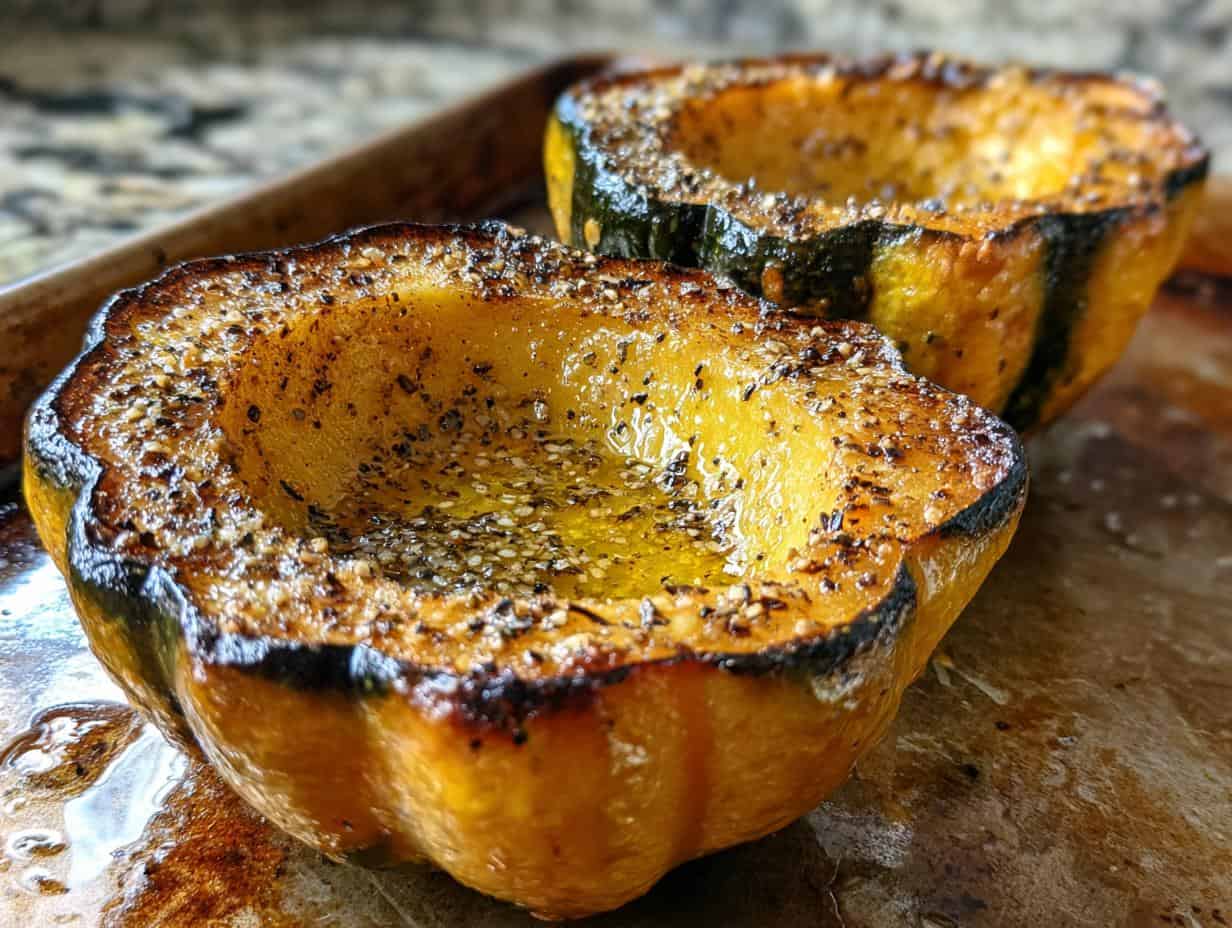 Easy Roasted Acorn Squash in 45 Minutes