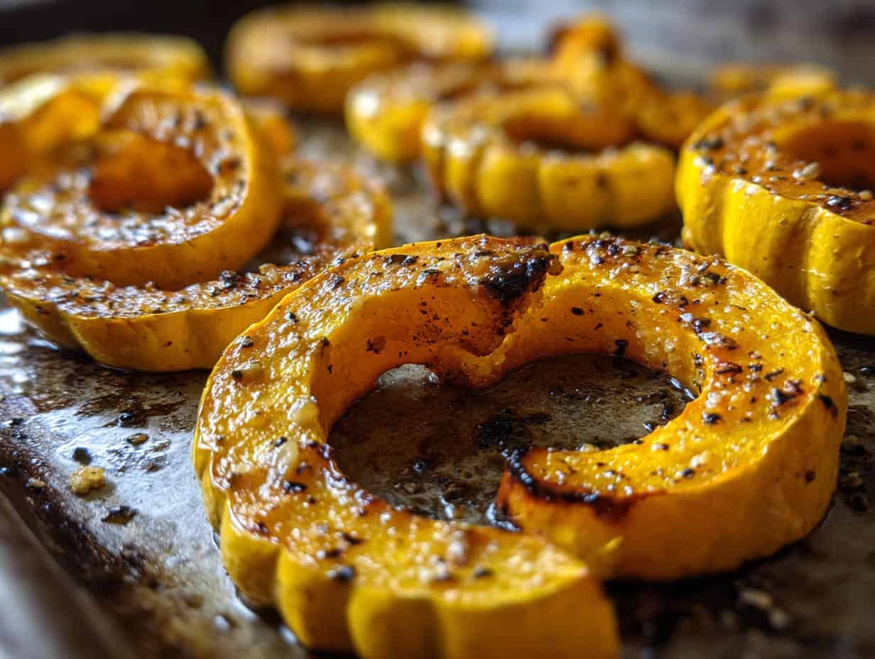 Disgustingly Easy Roasted Delicata Squash in 40 Minutes