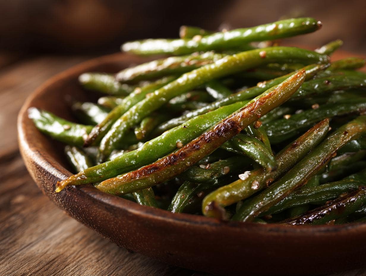 Roasted green beans