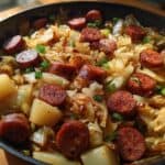 Rustic Cabbage, Potatoes, and Sausage Skillet