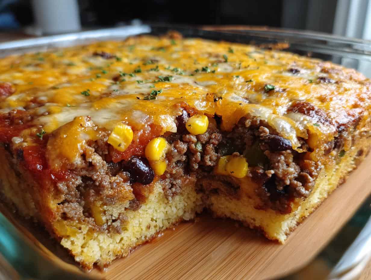 Devastatingly Delicious Taco Cornbread Casserole Recipe