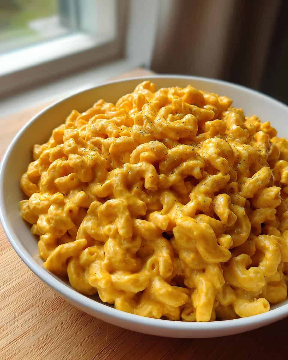 Vegan Pumpkin Mac and Cheese - detail 1