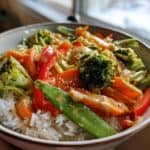 Veggie Stir-Fry with Creamy Peanut Sauce