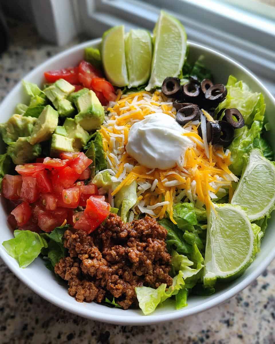 Zesty Keto Taco Salad - detail 1