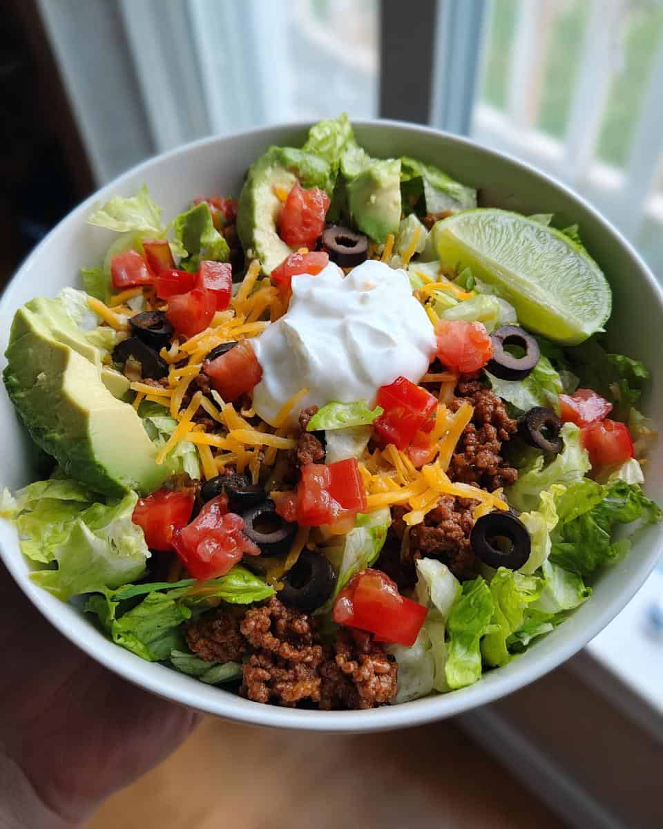Zesty Keto Taco Salad - detail 2