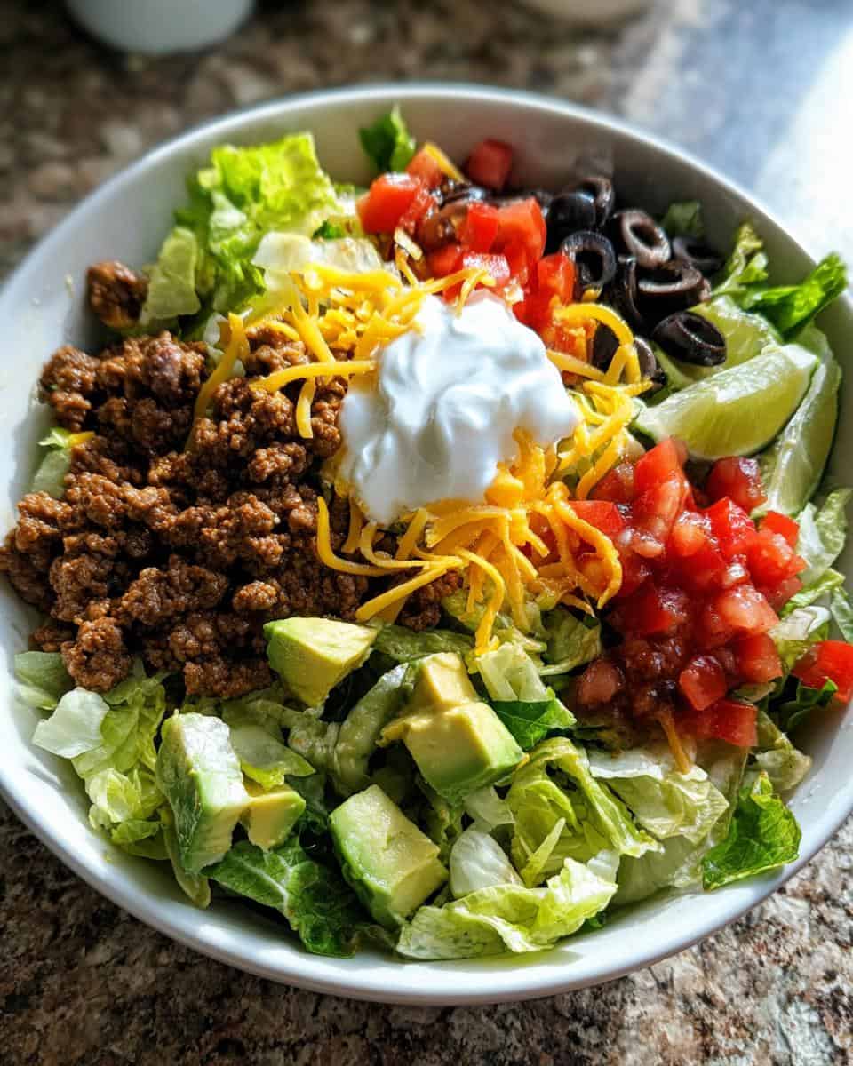 Zesty Keto Taco Salad - detail 3