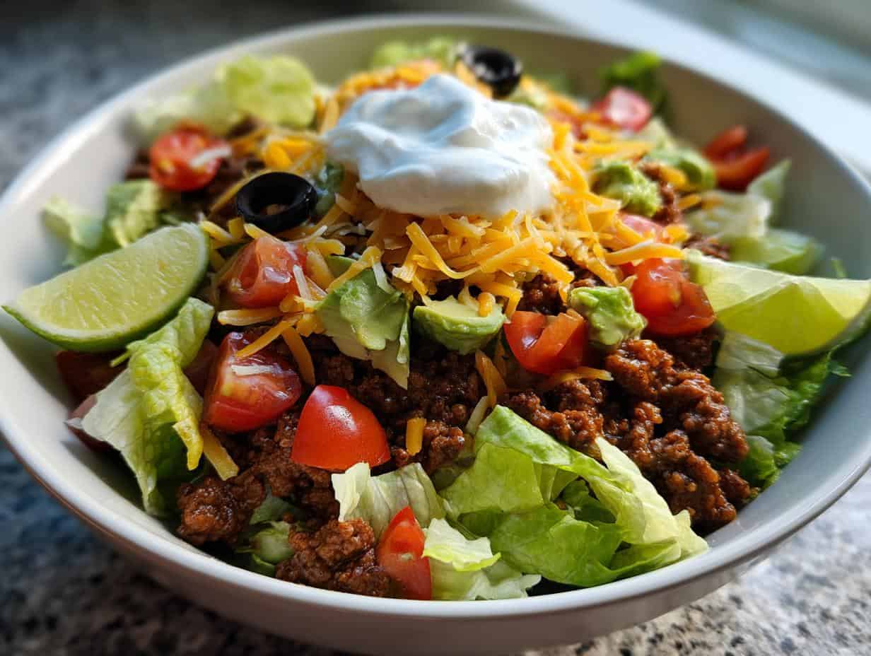 Zesty Keto Taco Salad in Just 15 Minutes