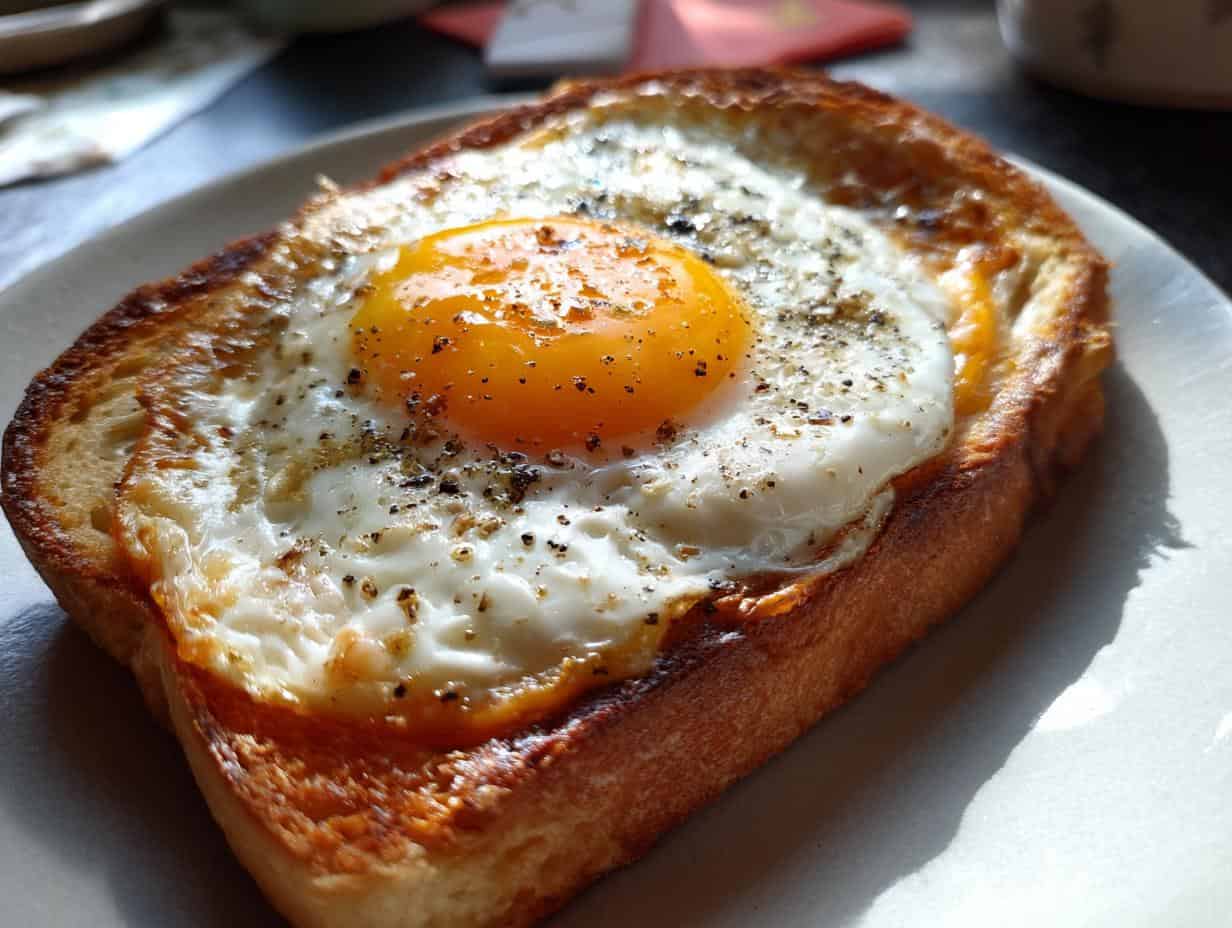 Fail-Proof Air Fryer Egg & Cheese Toast in Only 15 Minutes