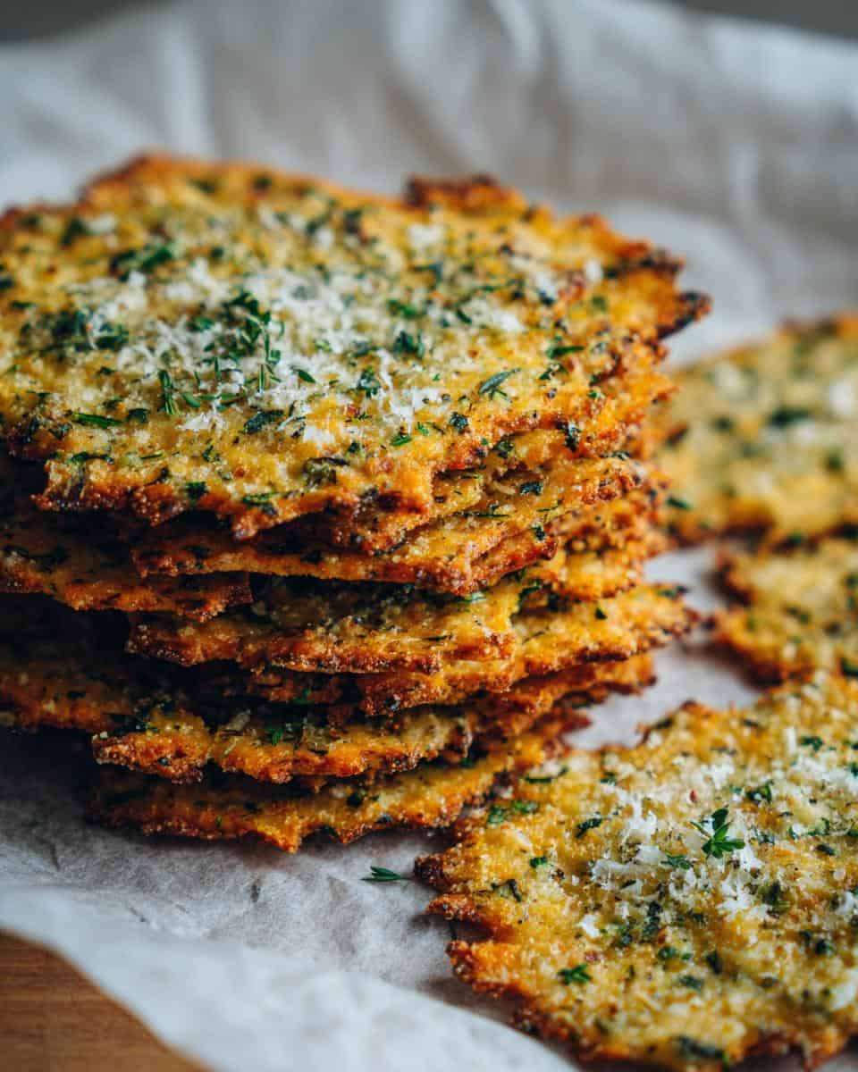 Baked Zucchini Herb Crackers - detail 1