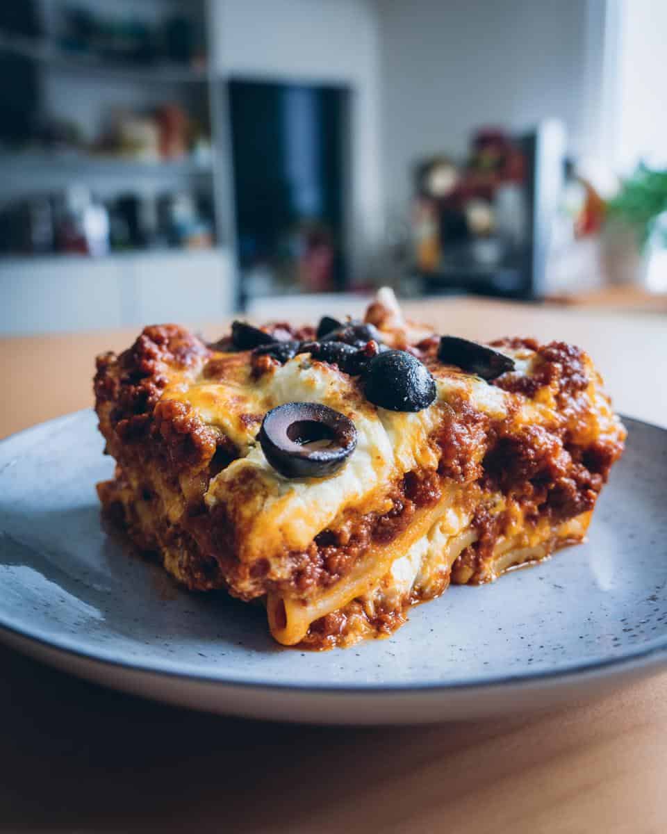 Beefy Baked Ziti with Mozzarella Eyeballs - detail 3
