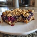 Blueberry Oatmeal Bars for Meal Prep