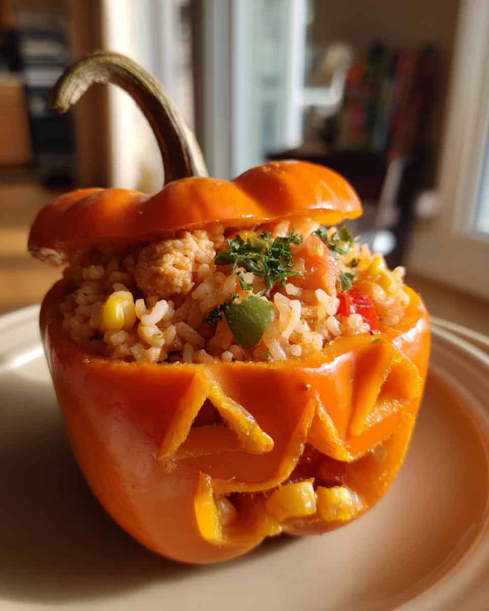 Cheesy Chicken Pumpkins - detail 2