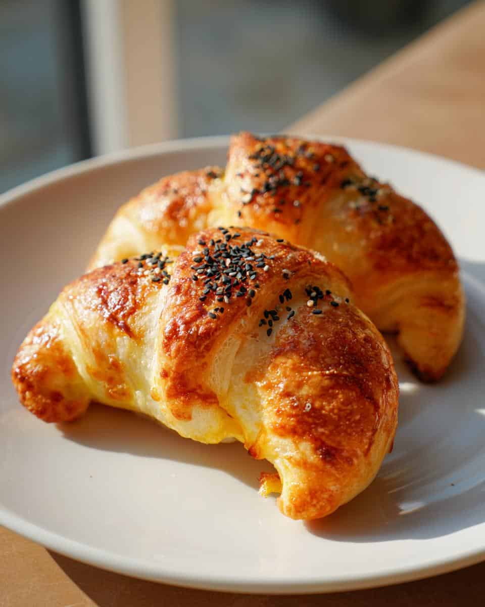 Cheesy Witch Hat Crescents - detail 1