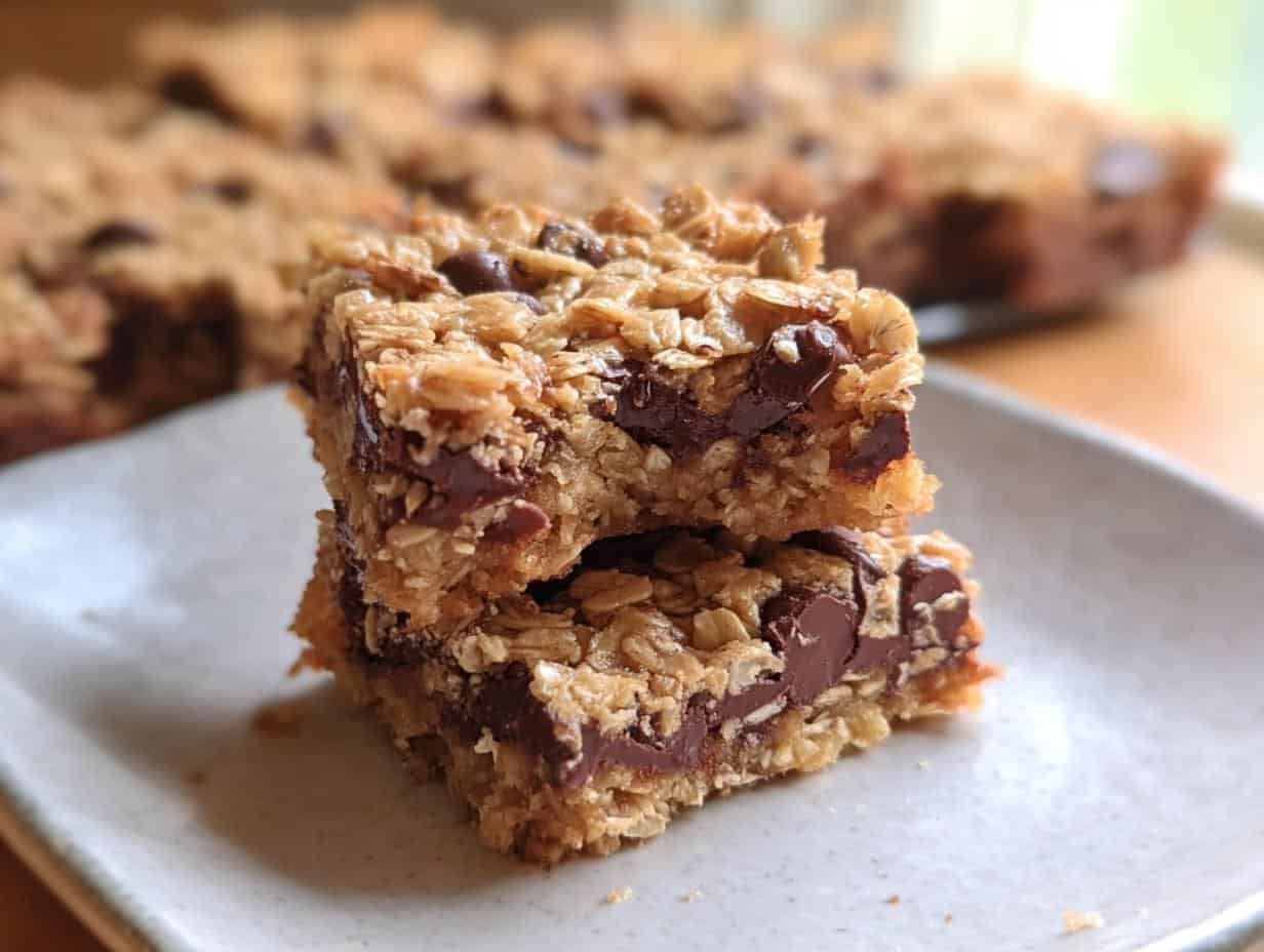 Incredibly Delicious Chewy Chocolate Chip Oatmeal Bars Recipe