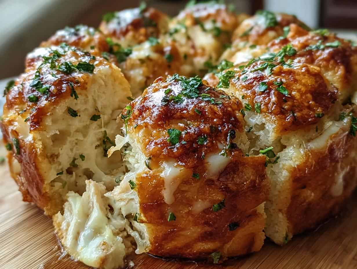 Heavenly Chicken Alfredo Monkey Bread in Just 30 Minutes