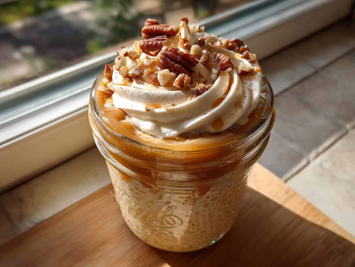 Disgustingly Easy Cinnamon Roll Overnight Oats in 5