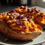Cranberry Apple Twice-Baked Sweet Potatoes