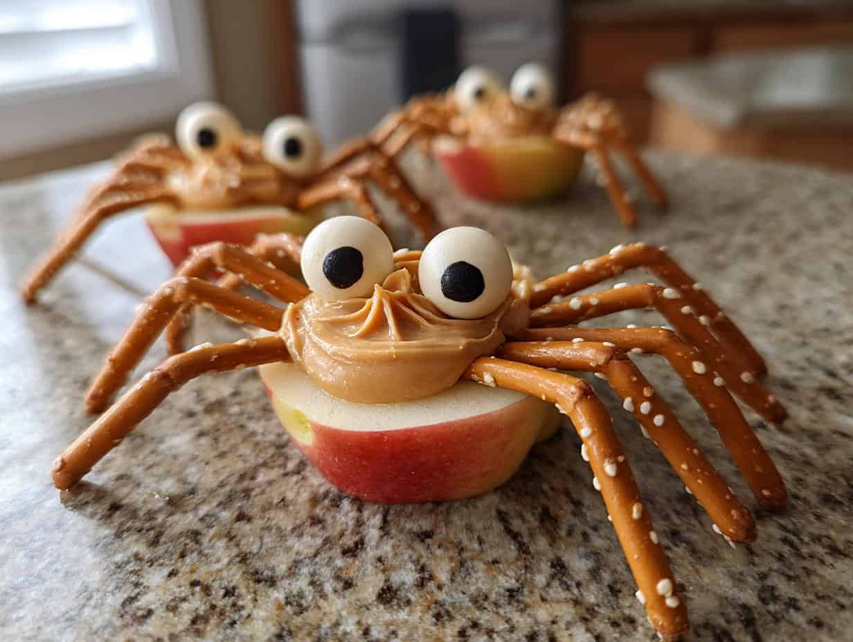 Easy Apple Spiders Halloween Snack: 2 Unhealthy Secrets