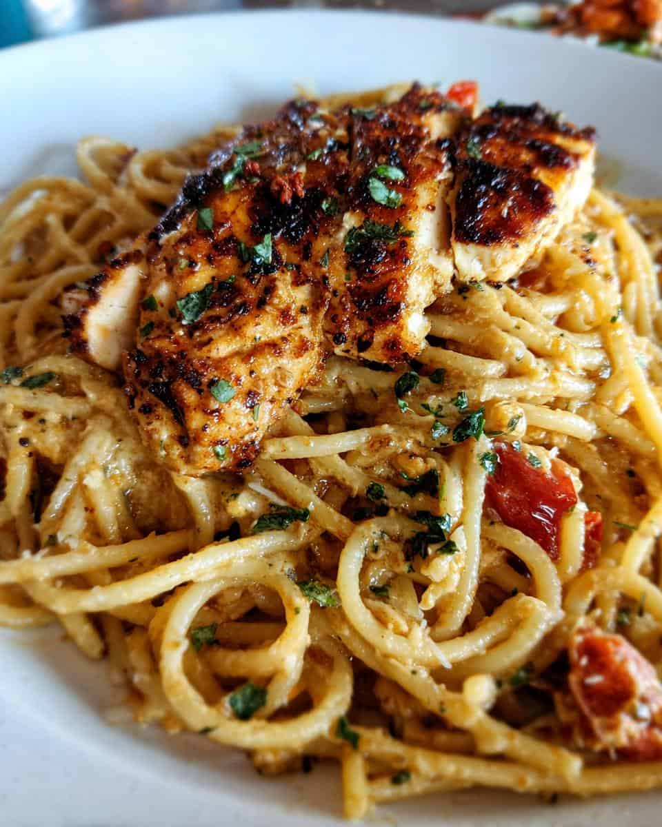 Easy Garlic Parmesan Chicken Pasta Recipe - detail 1