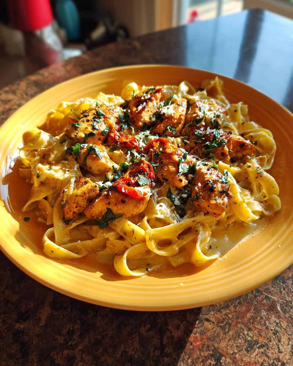 Easy Garlic Parmesan Chicken Pasta Recipe - detail 3