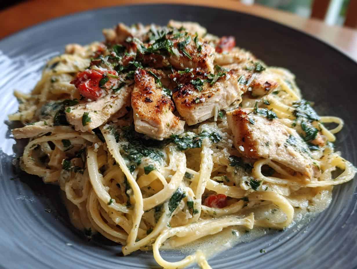 Easy Garlic Parmesan Chicken Pasta Recipe: 30 Min Bliss