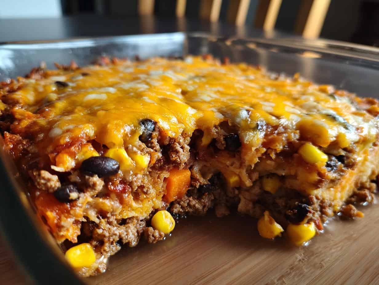 Easy Ground Turkey Sweet Potato Casserole: 50-Minute Joy