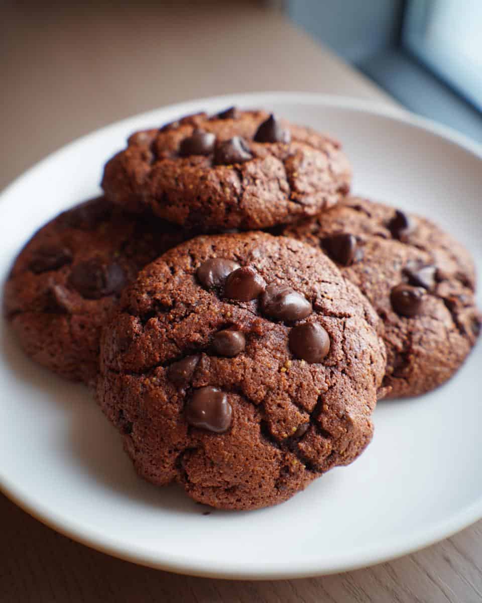 Easy Keto Double Chocolate Protein Cookies - detail 1