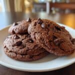 Easy Keto Double Chocolate Protein Cookies