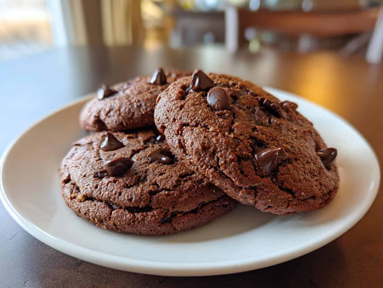 Easy Keto Cookies: Devastating Double Chocolate in 20 Minutes
