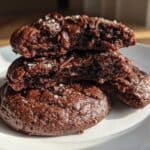 Fudgy Keto Double Chocolate Chip Cookies