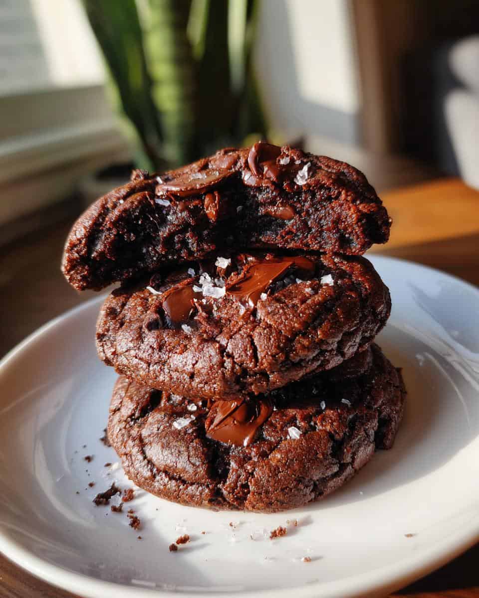 Fudgy Keto Double Chocolate Chip Cookies - detail 2
