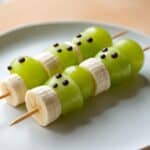 Ghost Fruit Skewers Halloween Snack