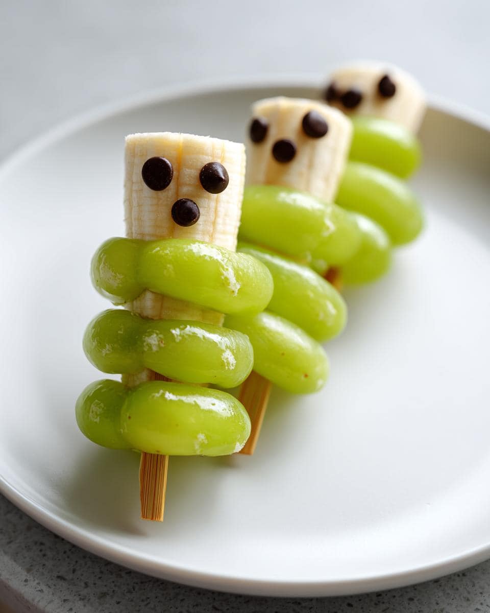 Ghost Fruit Skewers Halloween Snack - detail 2