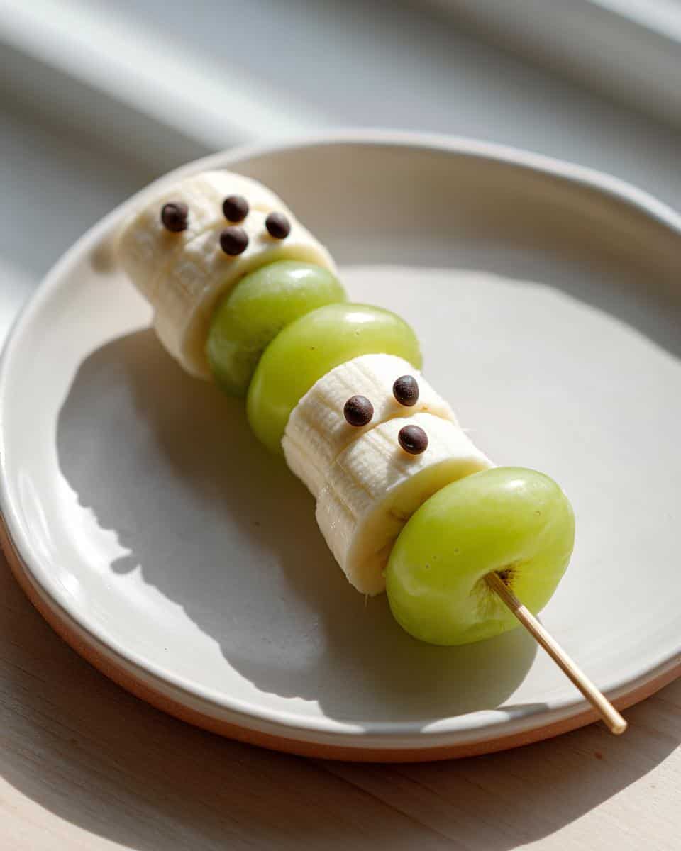 Ghost Fruit Skewers Halloween Snack - detail 3