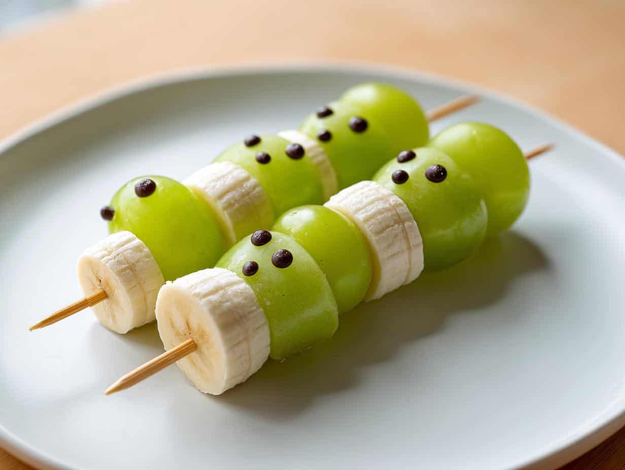 Spooktacular Ghost Fruit Skewers Halloween Snack in 15
