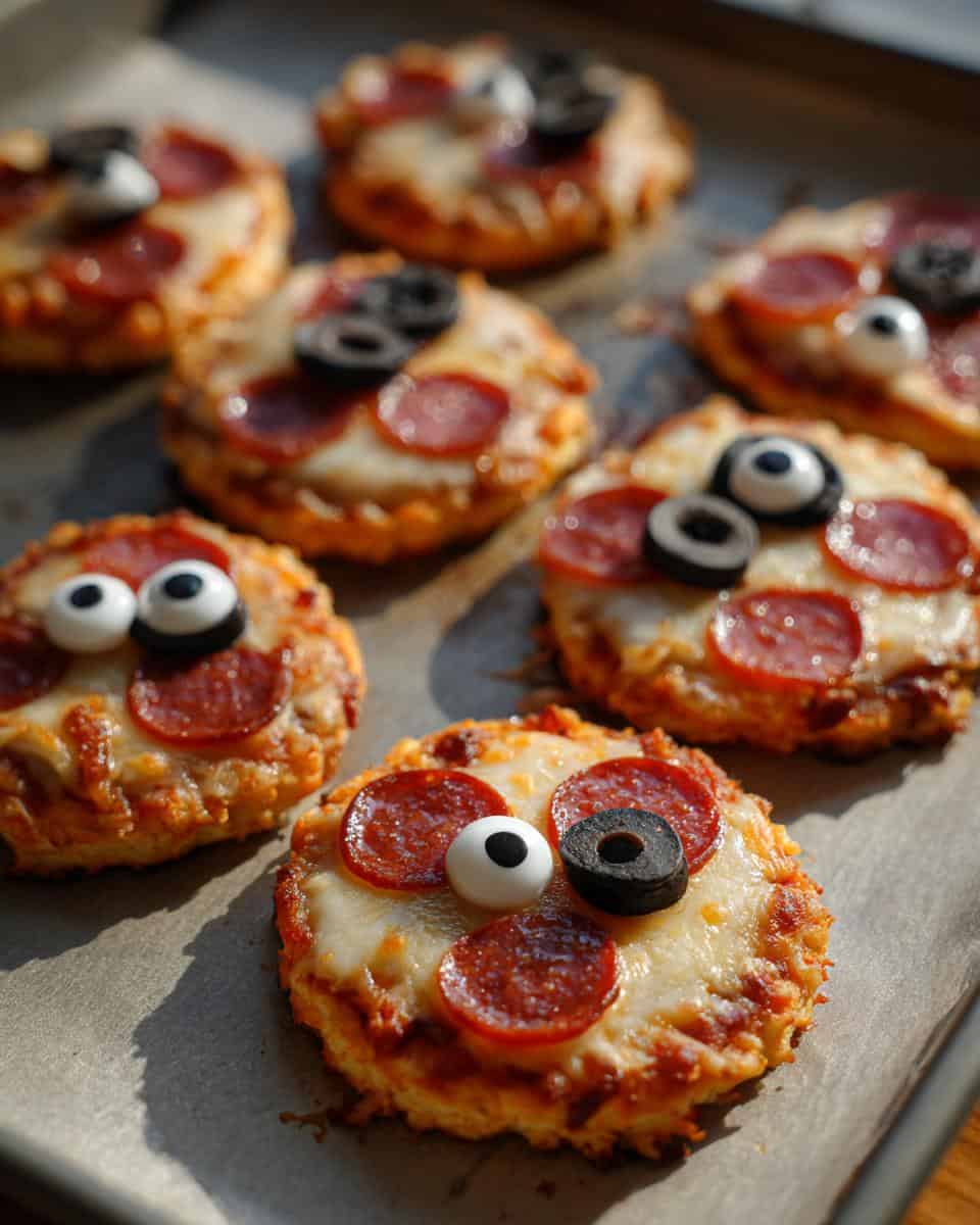 Halloween Mini Pizzas - detail 2