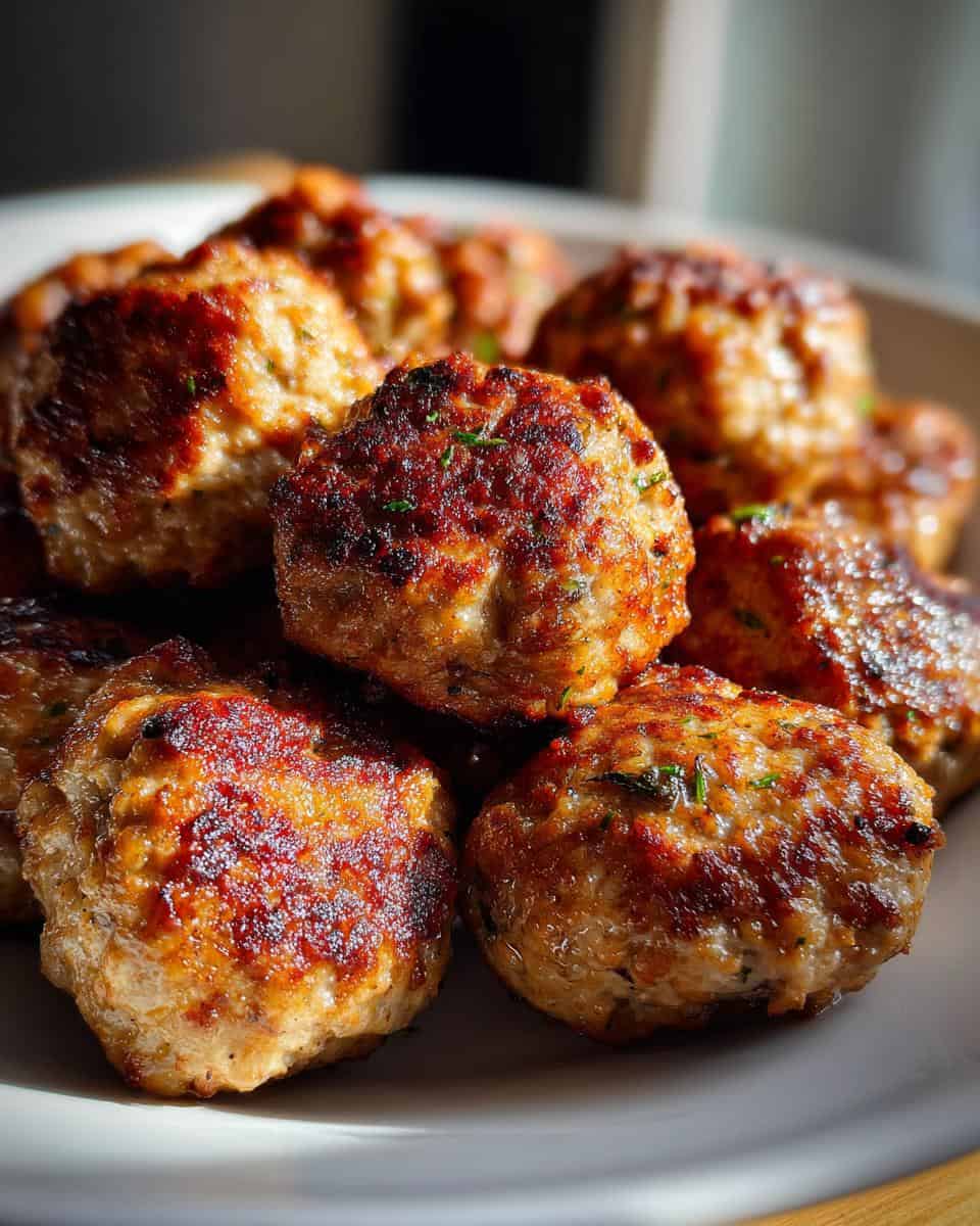 Healthy Apple Cider Turkey Meatballs - detail 1