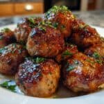 Healthy Apple Cider Turkey Meatballs
