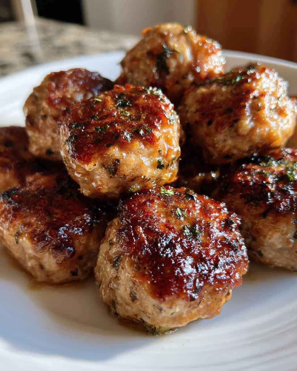 Healthy Apple Cider Turkey Meatballs - detail 2