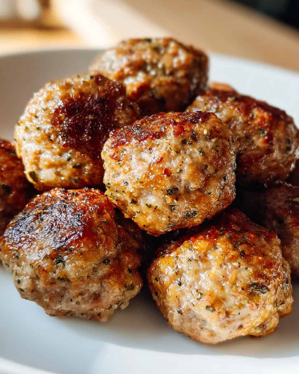Healthy Apple Cider Turkey Meatballs - detail 3