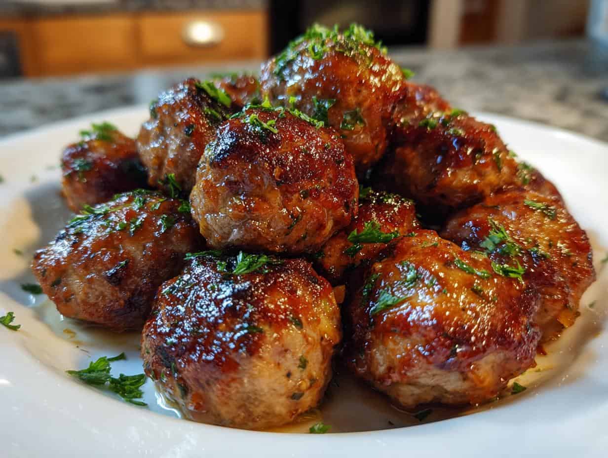 Astonishing Healthy Apple Cider Turkey Meatballs in 25 Minutes