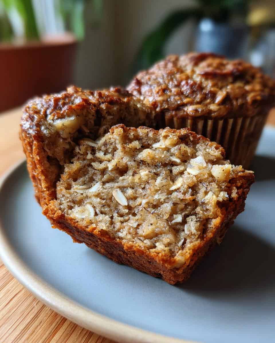 Healthy Banana Oatmeal Muffins - detail 2
