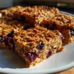 Healthy Blueberry Oatmeal Bars