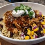 Healthy Cottage Cheese BBQ Chicken Bowl