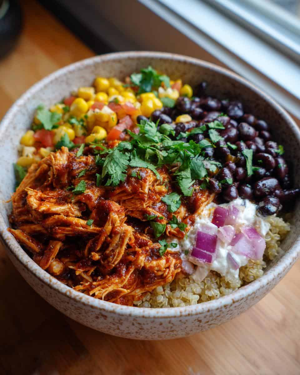 Healthy Cottage Cheese BBQ Chicken Bowl - detail 2